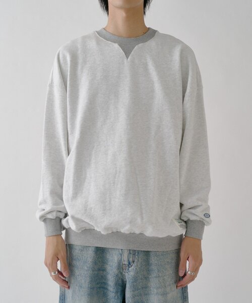 goocy(グーシー)の「【DISCUS】フレンチテリーリンガースウェット(Tシャツ/カットソー・メンズ・ホワイト系その他/ネイビー/ブラック・LARGE/MEDIUM)」の2枚目の写真