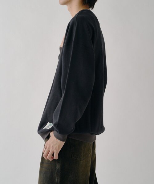 goocy(グーシー)の「【DISCUS】フレンチテリーリンガースウェット(Tシャツ/カットソー・メンズ・ホワイト系その他/ネイビー/ブラック・LARGE/MEDIUM)」の7枚目の写真
