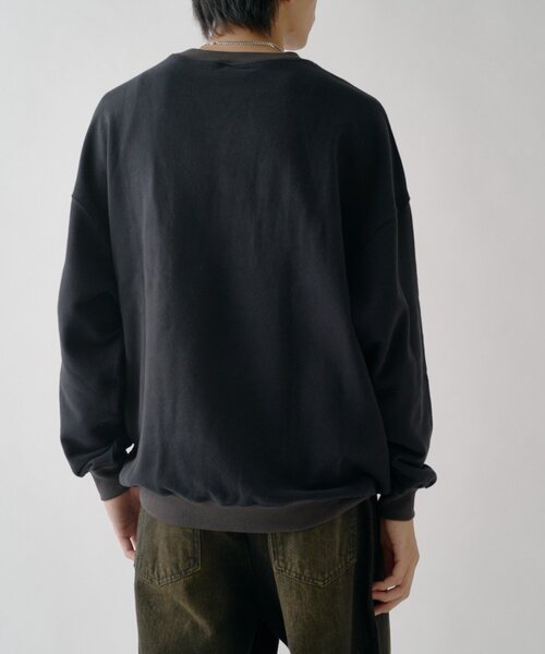 goocy(グーシー)の「【DISCUS】フレンチテリーリンガースウェット(Tシャツ/カットソー・メンズ・ホワイト系その他/ネイビー/ブラック・LARGE/MEDIUM)」の8枚目の写真