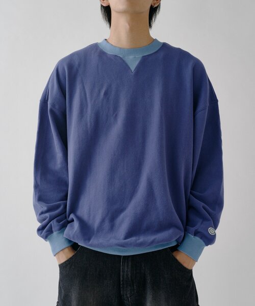 goocy(グーシー)の「【DISCUS】フレンチテリーリンガースウェット(Tシャツ/カットソー・メンズ・ホワイト系その他/ネイビー/ブラック・LARGE/MEDIUM)」の14枚目の写真