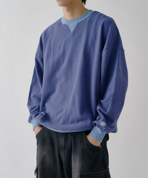 goocy(グーシー)の「【DISCUS】フレンチテリーリンガースウェット(Tシャツ/カットソー・メンズ・ホワイト系その他/ネイビー/ブラック・LARGE/MEDIUM)」の15枚目の写真