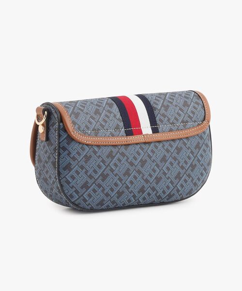 TOMMY HILFIGER(トミーヒルフィガー)の「TH モノプレイ ストライプ ショルダーバッグ(ショルダーバッグ・レディース・ネイビー・FREE)」の5枚目の写真