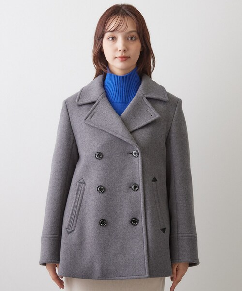 DRESSTERIOR(ドレステリア)の「Super140 AラインPコート(ピーコート・レディース・ネイビー/ダークグレー・34/38/36)」の12枚目の写真