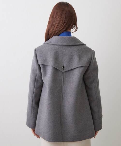 DRESSTERIOR(ドレステリア)の「Super140 AラインPコート(ピーコート・レディース・ネイビー/ダークグレー・34/38/36)」の14枚目の写真