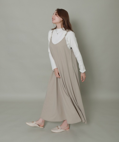 libelle more（リベル モア）の「ランダムリブボトルネックニット（ニット/セーター・レディース・ブルー/レッド/オフホワイト/ブラック/杢グレー・L/M）」の18枚目の写真