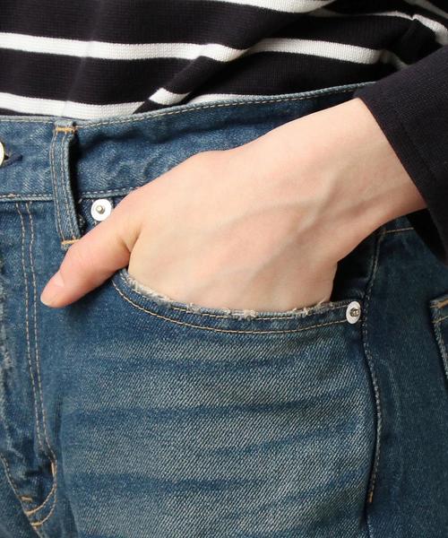 BEAUTY&YOUTH UNITED ARROWS（ビューティーアンドユースユナイテッドアローズ）の「BY TRADITIONAL セルビッチハイウエストデニム◆（デニムパンツ・レディース・コバルトブルー・29inch/28inch/27inch）」の3枚目の写真