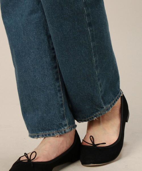 BEAUTY&YOUTH UNITED ARROWS（ビューティーアンドユースユナイテッドアローズ）の「BY TRADITIONAL セルビッチハイウエストデニム◆（デニムパンツ・レディース・コバルトブルー・29inch/28inch/27inch）」の6枚目の写真