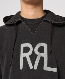 M ダブルアールエル RRL トップス  プルオーバーパーカー オリーブ 裏起毛 M ダブルアールエル RRL トップス プルオーバーパーカー