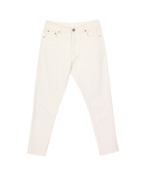 titivate（ティティベイト）の「ｽﾄﾚｯﾁ素材ﾃｰﾊﾟｰﾄﾞﾁﾉﾊﾟﾝﾂ（チノパンツ・レディース・ベージュ/ホワイト/ブラウン/ブラック・L/M/S）」の14枚目の写真