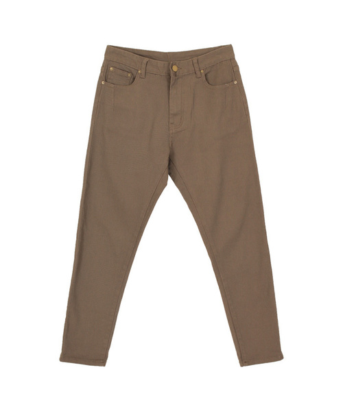 titivate（ティティベイト）の「ｽﾄﾚｯﾁ素材ﾃｰﾊﾟｰﾄﾞﾁﾉﾊﾟﾝﾂ（チノパンツ・レディース・ベージュ/ホワイト/ブラウン/ブラック・L/M/S）」の5枚目の写真