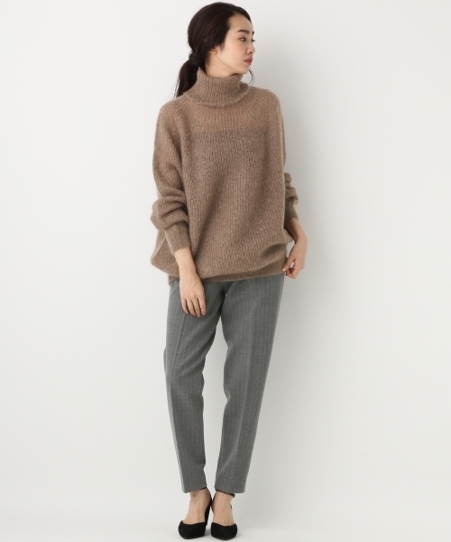 A part by（アパートバイ）の「TRPUシガレットパンツ 735581 （その他パンツ・レディース・ブラック/グレー・LARGE/MEDIUM）」の4枚目の写真