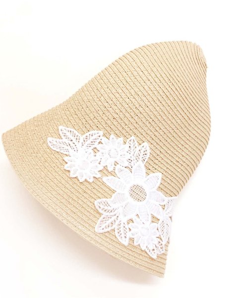 Seraph(セラフ)の「折りたたみペーパーハット(ハット・キッズ・ベージュ/ブラウン・50/54/48/52)」の5枚目の写真