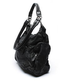 Isola D'Ischia ブラック ドラムバッグ　革製品 Isola D'Ischia ブラック ドラムバッグ 革製品 - メルカリ