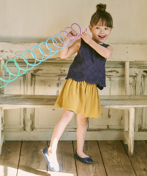 RUGGEDWORKS（ラゲッドワークス）の「レース刺繍ドッキングワンピース（ワンピース・キッズ・オフホワイト/ネイビー/レッド・100cm/120cm/90cm/80ｃｍ/130cm/140cm/110cm）」の11枚目の写真