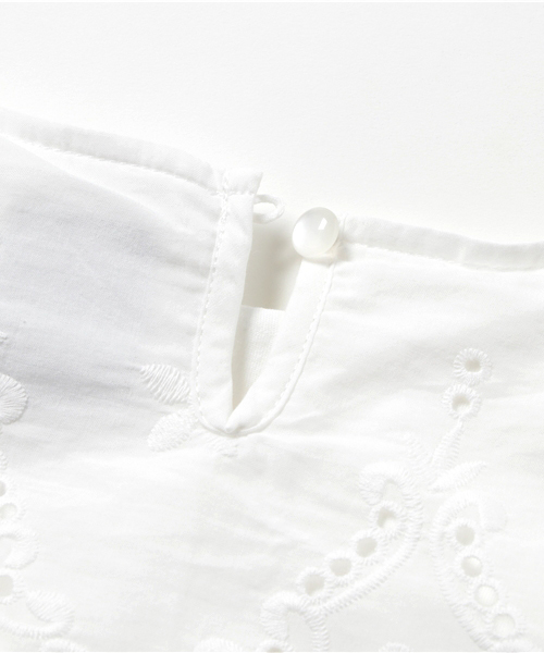 RUGGEDWORKS（ラゲッドワークス）の「レース刺繍ドッキングワンピース（ワンピース・キッズ・オフホワイト/ネイビー/レッド・100cm/120cm/90cm/80ｃｍ/130cm/140cm/110cm）」の6枚目の写真