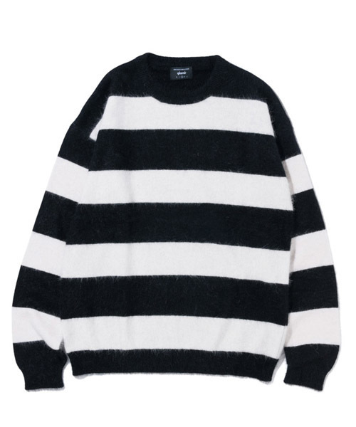 glamb（グラム）の「Fluff knit（ニット/セーター・メンズ・ブラック×ホワイト/マスタード/ブルー/ブラック/ブラック×レッド/グレー系その他・1/2/0/3/4）」の15枚目の写真