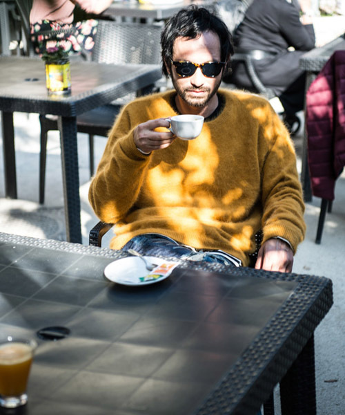 glamb（グラム）の「Fluff knit（ニット/セーター・メンズ・ブラック×ホワイト/マスタード/ブルー/ブラック/ブラック×レッド/グレー系その他・1/2/0/3/4）」の21枚目の写真