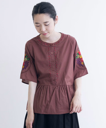 MERLOT | フルーツ刺繍エンブロイダリーブラウス7034(シャツ/ブラウス)