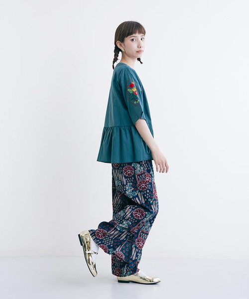 MERLOT（メルロー）の「フルーツ刺繍エンブロイダリーブラウス7034（シャツ/ブラウス・レディース・ピンク/ブラウン/オフホワイト/ブルーグリーン・FREE）」の19枚目の写真