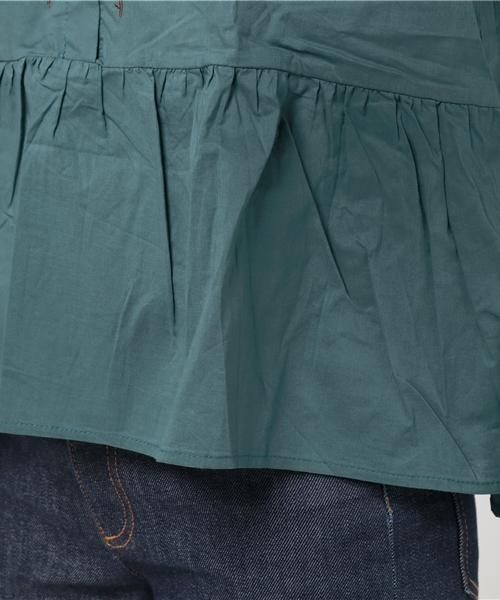 MERLOT（メルロー）の「フルーツ刺繍エンブロイダリーブラウス7034（シャツ/ブラウス・レディース・ピンク/ブラウン/オフホワイト/ブルーグリーン・FREE）」の11枚目の写真