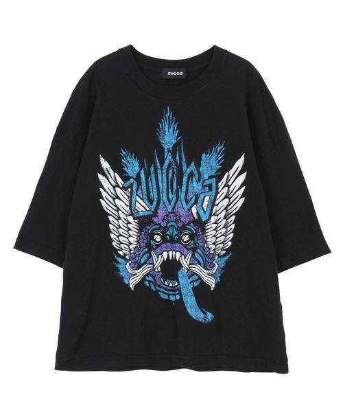 ZUCCa（ズッカ）の「BARONG Tシャツ（Tシャツ/カットソー・レディース・ブルー/スモークピンク・M）」の2枚目の写真