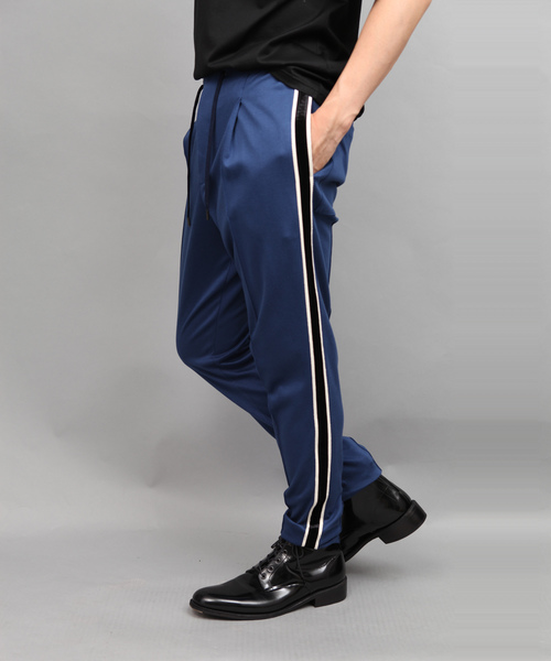 ato（アトウ）の「C/RA PONTE ROME SIDE TAPE PANTS（その他パンツ・メンズ・ブルー/ブラック・44/46/48）」の6枚目の写真