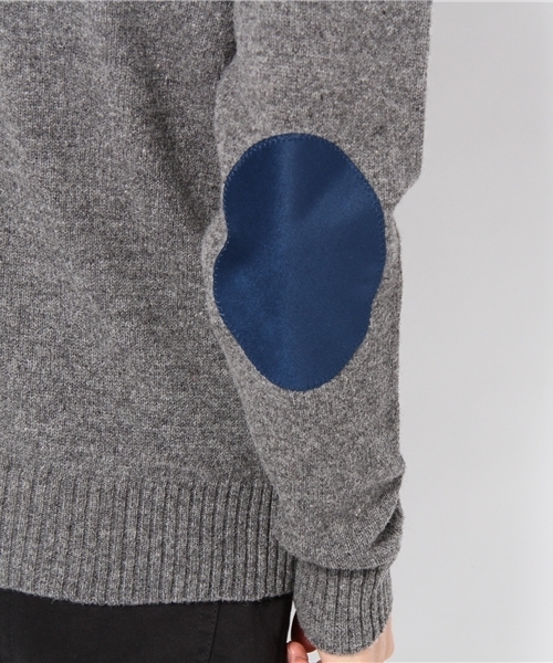 UNITED ARROWS(ユナイテッドアローズ)の「UA エルボーパッチニット◆(ニット/セーター・メンズ・グレー/ベージュ/ネイビー・SMALL/MEDIUM/LARGE/X-SMALL/X-LARGE)」の7枚目の写真