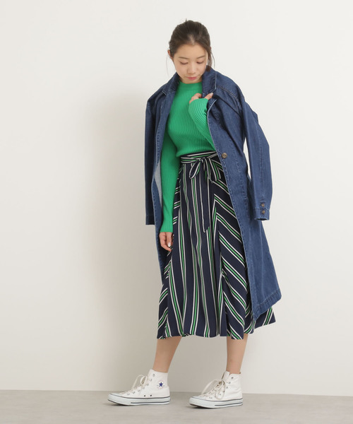 FREE'S MART(フリーズマート)の「デニムガウンコート(その他アウター・レディース・ブルー系その他/ダークネイビー・FREE)」の5枚目の写真