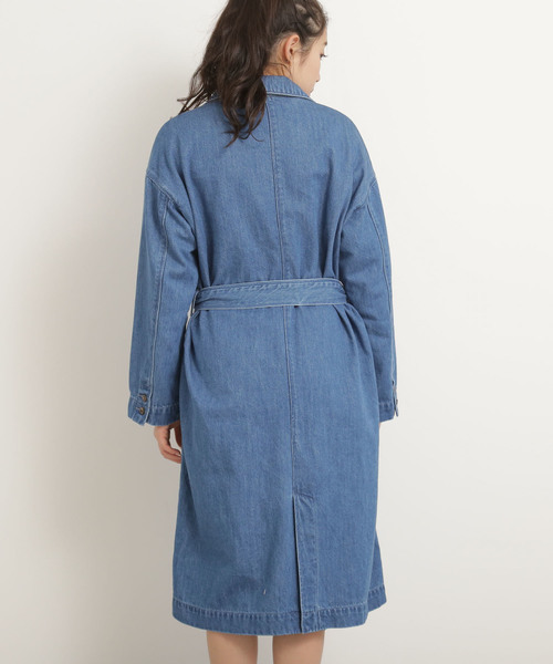 FREE'S MART(フリーズマート)の「デニムガウンコート(その他アウター・レディース・ブルー系その他/ダークネイビー・FREE)」の9枚目の写真