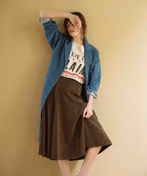 FREE'S MART(フリーズマート)の「デニムガウンコート(その他アウター・レディース・ブルー系その他/ダークネイビー・FREE)」の13枚目の写真