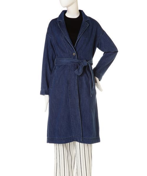 FREE'S MART(フリーズマート)の「デニムガウンコート(その他アウター・レディース・ブルー系その他/ダークネイビー・FREE)」の14枚目の写真