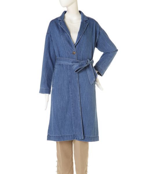 FREE'S MART(フリーズマート)の「デニムガウンコート(その他アウター・レディース・ブルー系その他/ダークネイビー・FREE)」の17枚目の写真