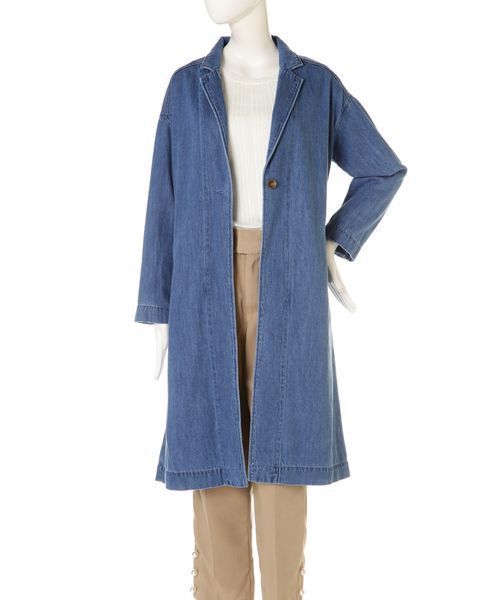 FREE'S MART(フリーズマート)の「デニムガウンコート(その他アウター・レディース・ブルー系その他/ダークネイビー・FREE)」の20枚目の写真