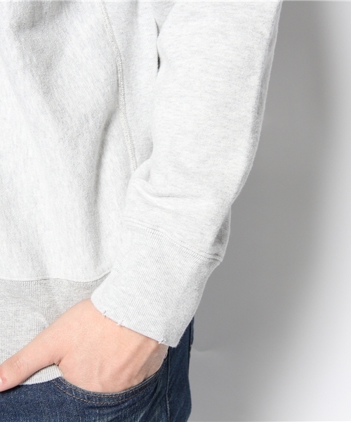 CIAOPANIC（チャオパニック）の「【Ciaopanic】　VINTAGE風リバースウイーブスウェット（スウェット・メンズ・アイボリー/チャコールグレー・MEDIUM/LARGE）」の9枚目の写真