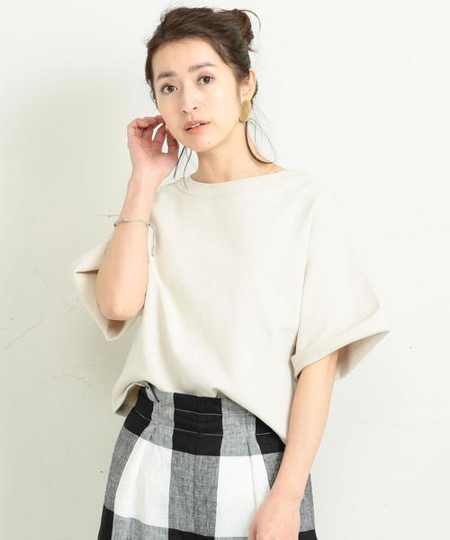 BEAUTY&YOUTH UNITED ARROWS（ビューティーアンドユースユナイテッドアローズ）の「BY∴ ヘビーコットン6分袖スウェット（スウェット・レディース・オフホワイト/オリーブ/ネイビー・FREE）」の10枚目の写真