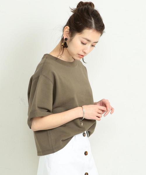 BEAUTY&YOUTH UNITED ARROWS（ビューティーアンドユースユナイテッドアローズ）の「BY∴ ヘビーコットン6分袖スウェット（スウェット・レディース・オフホワイト/オリーブ/ネイビー・FREE）」の11枚目の写真