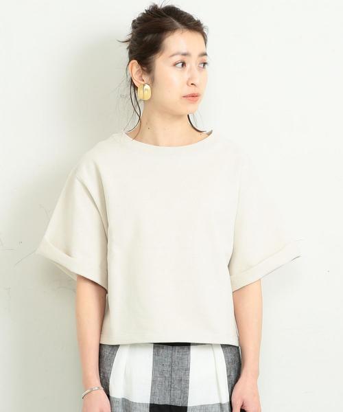 BEAUTY&YOUTH UNITED ARROWS（ビューティーアンドユースユナイテッドアローズ）の「BY∴ ヘビーコットン6分袖スウェット（スウェット・レディース・オフホワイト/オリーブ/ネイビー・FREE）」の13枚目の写真