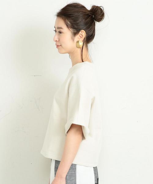 BEAUTY&YOUTH UNITED ARROWS（ビューティーアンドユースユナイテッドアローズ）の「BY∴ ヘビーコットン6分袖スウェット（スウェット・レディース・オフホワイト/オリーブ/ネイビー・FREE）」の14枚目の写真