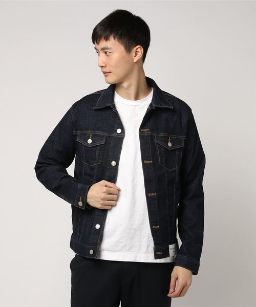 WEGO(ウィゴー)の「WEGO/ストレッチデニムジャケット(デニムジャケット・メンズ・インディゴブルー/ライトインディゴブルー/ダークインディゴブルー・SMALL/MEDIUM/LARGE/X-LARGE)」の8枚目の写真