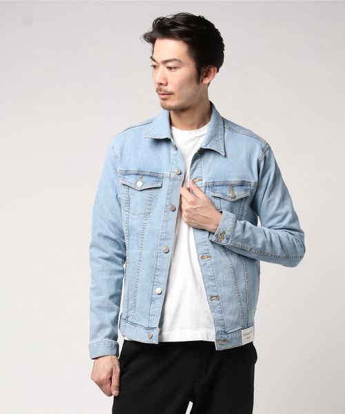 WEGO(ウィゴー)の「WEGO/ストレッチデニムジャケット(デニムジャケット・メンズ・インディゴブルー/ライトインディゴブルー/ダークインディゴブルー・SMALL/MEDIUM/LARGE/X-LARGE)」の7枚目の写真