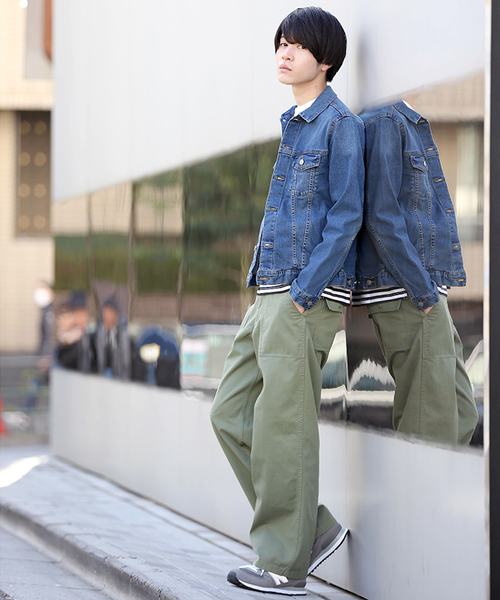 WEGO(ウィゴー)の「WEGO/ストレッチデニムジャケット(デニムジャケット・メンズ・インディゴブルー/ライトインディゴブルー/ダークインディゴブルー・SMALL/MEDIUM/LARGE/X-LARGE)」の18枚目の写真