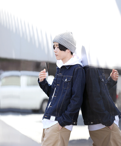 WEGO(ウィゴー)の「WEGO/ストレッチデニムジャケット(デニムジャケット・メンズ・インディゴブルー/ライトインディゴブルー/ダークインディゴブルー・SMALL/MEDIUM/LARGE/X-LARGE)」の13枚目の写真