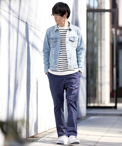 WEGO(ウィゴー)の「WEGO/ストレッチデニムジャケット(デニムジャケット・メンズ・インディゴブルー/ライトインディゴブルー/ダークインディゴブルー・SMALL/MEDIUM/LARGE/X-LARGE)」の12枚目の写真