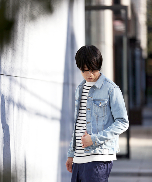 WEGO(ウィゴー)の「WEGO/ストレッチデニムジャケット(デニムジャケット・メンズ・インディゴブルー/ライトインディゴブルー/ダークインディゴブルー・SMALL/MEDIUM/LARGE/X-LARGE)」の11枚目の写真