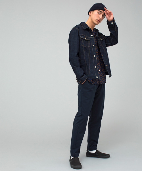 WEGO(ウィゴー)の「WEGO/ストレッチデニムジャケット(デニムジャケット・メンズ・インディゴブルー/ライトインディゴブルー/ダークインディゴブルー・SMALL/MEDIUM/LARGE/X-LARGE)」の19枚目の写真