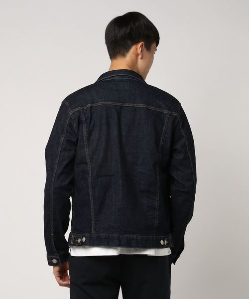 WEGO(ウィゴー)の「WEGO/ストレッチデニムジャケット(デニムジャケット・メンズ・インディゴブルー/ライトインディゴブルー/ダークインディゴブルー・SMALL/MEDIUM/LARGE/X-LARGE)」の4枚目の写真