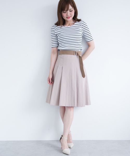 PROPORTION BODY DRESSING(プロポーションボディドレッシング)の「スカラカットソー(Tシャツ/カットソー・レディース・ブラック/ホワイト/ダークネイビー/レッド・2/3)」の7枚目の写真