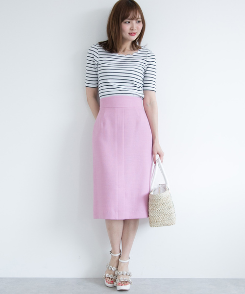 PROPORTION BODY DRESSING(プロポーションボディドレッシング)の「スカラカットソー(Tシャツ/カットソー・レディース・ブラック/ホワイト/ダークネイビー/レッド・2/3)」の8枚目の写真