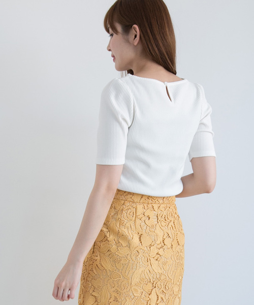 PROPORTION BODY DRESSING(プロポーションボディドレッシング)の「スカラカットソー(Tシャツ/カットソー・レディース・ブラック/ホワイト/ダークネイビー/レッド・2/3)」の14枚目の写真