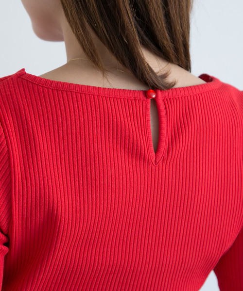 PROPORTION BODY DRESSING(プロポーションボディドレッシング)の「スカラカットソー(Tシャツ/カットソー・レディース・ブラック/ホワイト/ダークネイビー/レッド・2/3)」の20枚目の写真